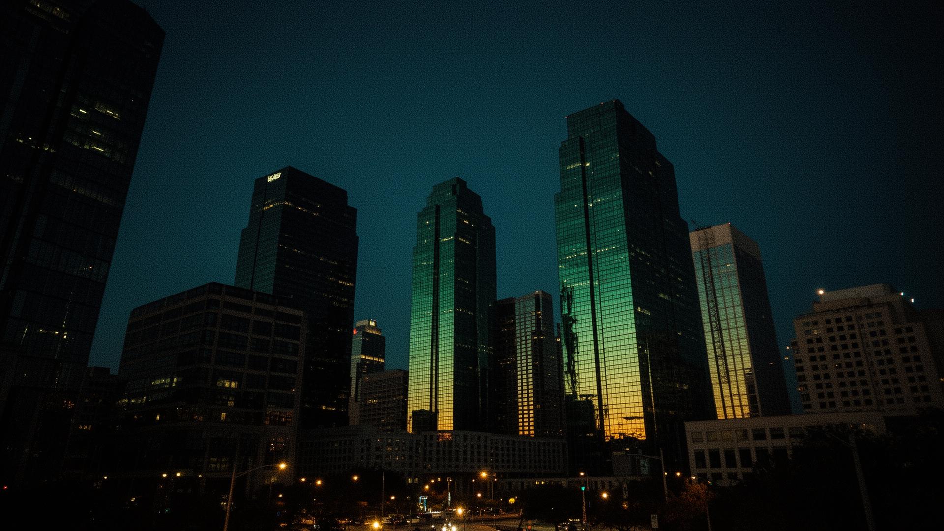 Dallas skyline at dusk